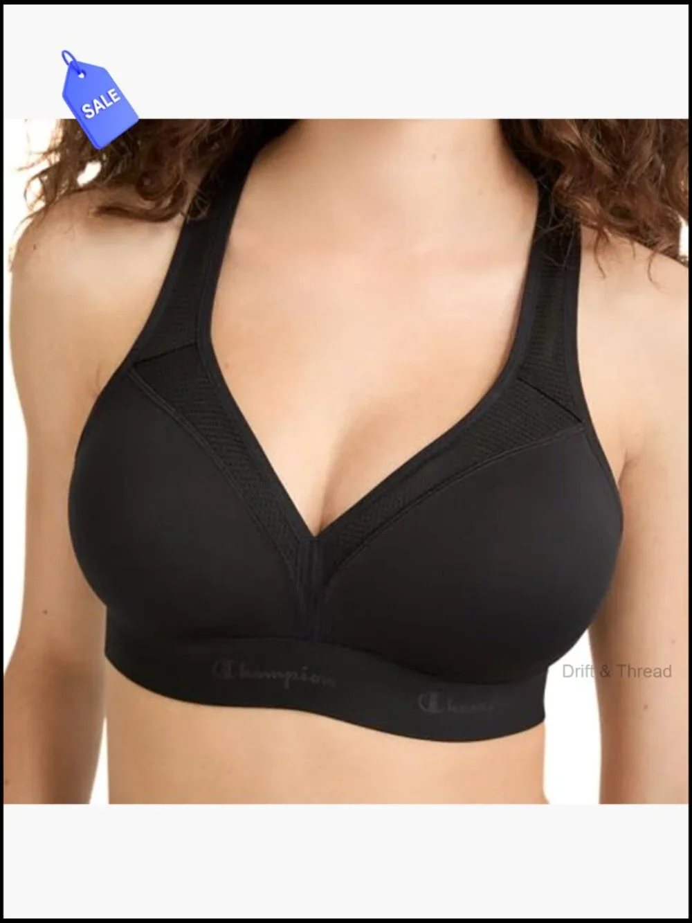 Moderate Support Racerback Sports Bra with Molded Cups Moisture Wicking